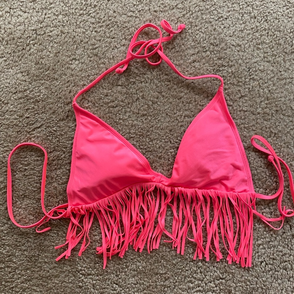 Coral swim top-XL